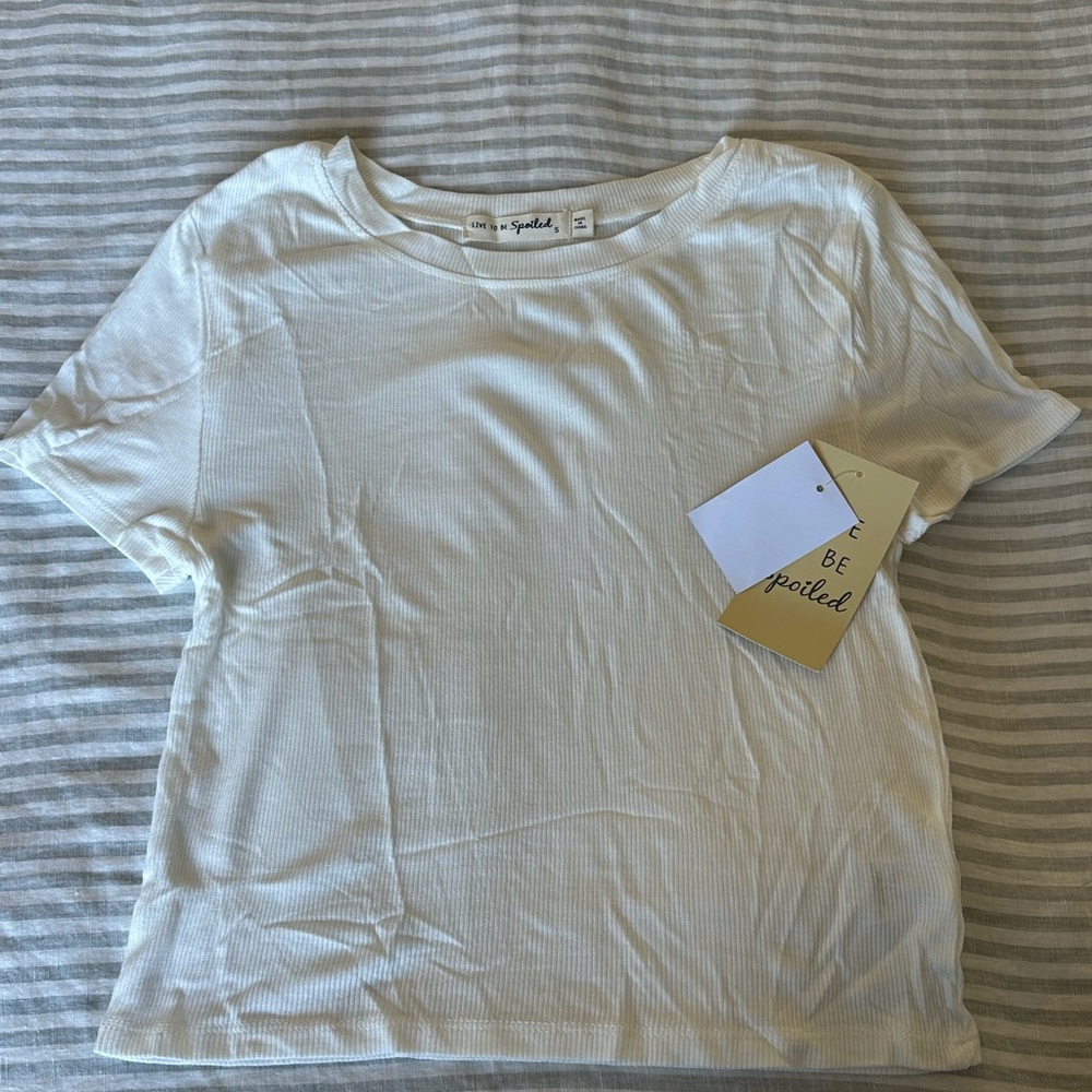 White Short Sleeve Top